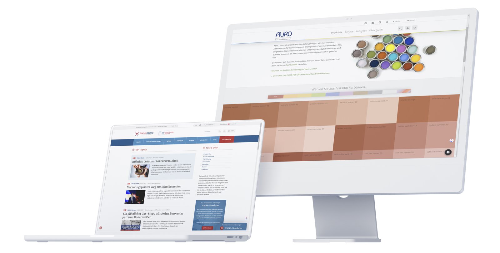 Referenzen der Agentur für das CMS webEdition